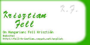 krisztian fell business card